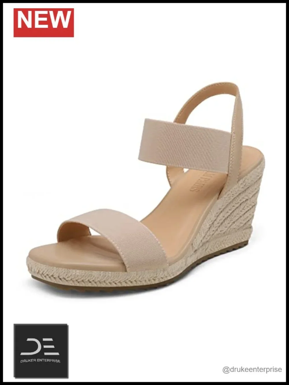 Espadrilles Platform Wedge Sandals Slip On Ankle Strap Dressy Summer Shoes